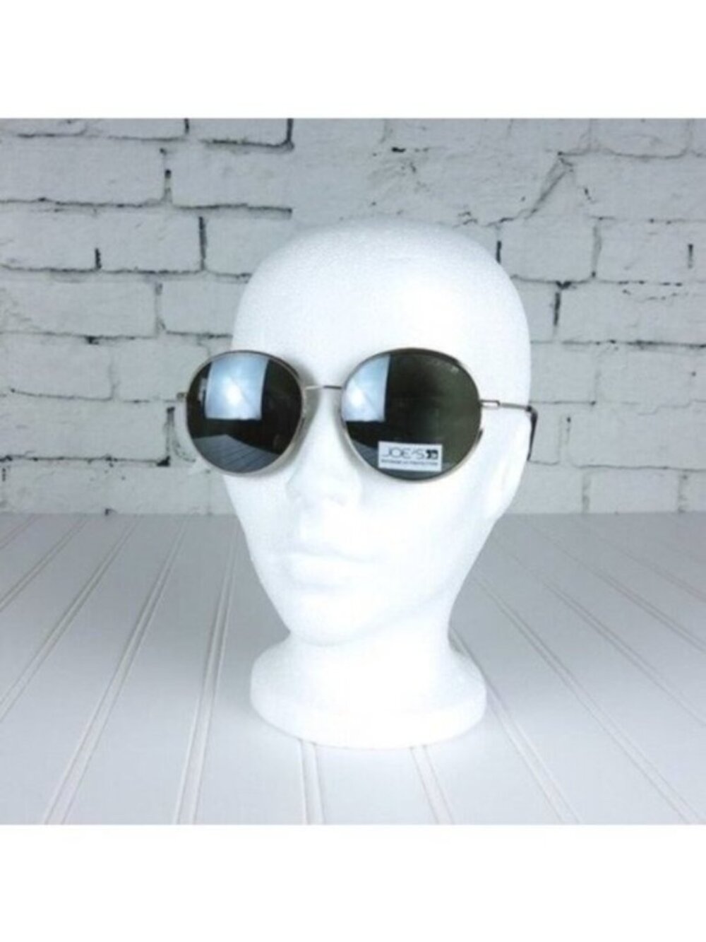 Joe's Jeans Round Wire Frame Sunglasses Gold